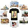 Best Friends Heart Print T-shirts Cool BFF Matching Tops Casual Streetwear For Daily Outfits Pure cotton T-shirt