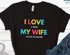 Funny Golfing T-Shirt Gift, I Love My Wife Golfer Shirt