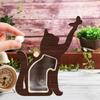 Wood Pet Hair Keepsakes Box Dog Cats Sculpture For Customizable Pet Name Memorial Display Handmade Home Tabletop Decors