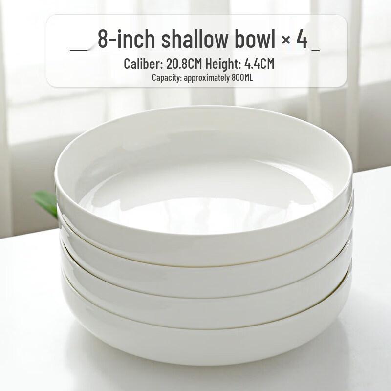 Nordic Style Bone China Microwave-Safe Round Dish