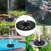 New Round Solar Bird Bath Fountain with Floating Pump and Light