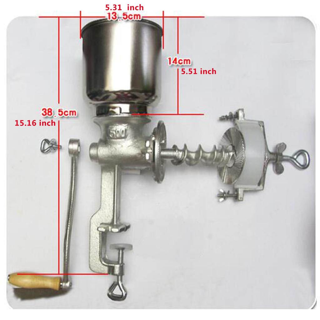 Corn Mill Machine Hand Crank Grain Peanut Bean Spice Oats Pepper Dry Milling