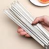 10/20Pcs Barbecue Skewer Stainless Steel Flat Skewers Reusable BBQ Skewers Kebab Iron Stick For Outdoor Camping Picnic BBQ Tools