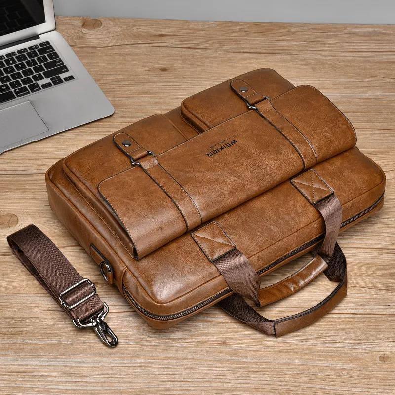Men's bag luxury designer handbag large capacity briefcase 15.6-inch laptop bag men's travel crossbody bags shoulder bag