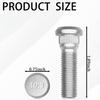 Msyuusr 5PCS Wheel Studs, Replacement Parts OEM#610-266 90942-02049, 49mm Long & M12x1.5 Steel Lug Bolts, Car Accessories Wheel Hub Screws Compatible