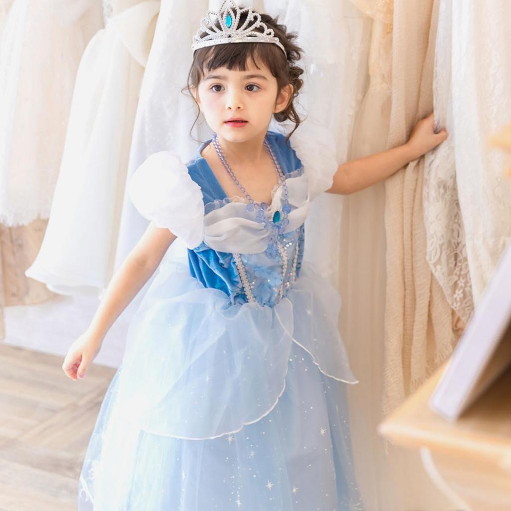 Gorgeous Long Cinderella Kids Princess Halloween Recital d228 [monoii] Dress, Dress, Cosplay, Costume, Kids, Costume, Costume, Girls,