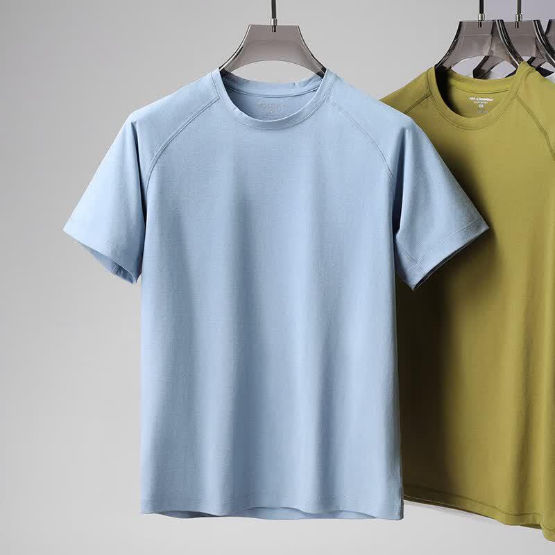 Pierre Cardin Men's Cool-Feel Quick-Dry Round Neck T-Shirt
