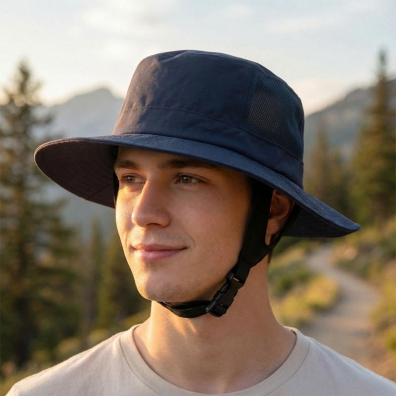 Sun Hat Wide Brimmed Lightweight Foldable For Outdoor Hiking Fishing Beach Activities