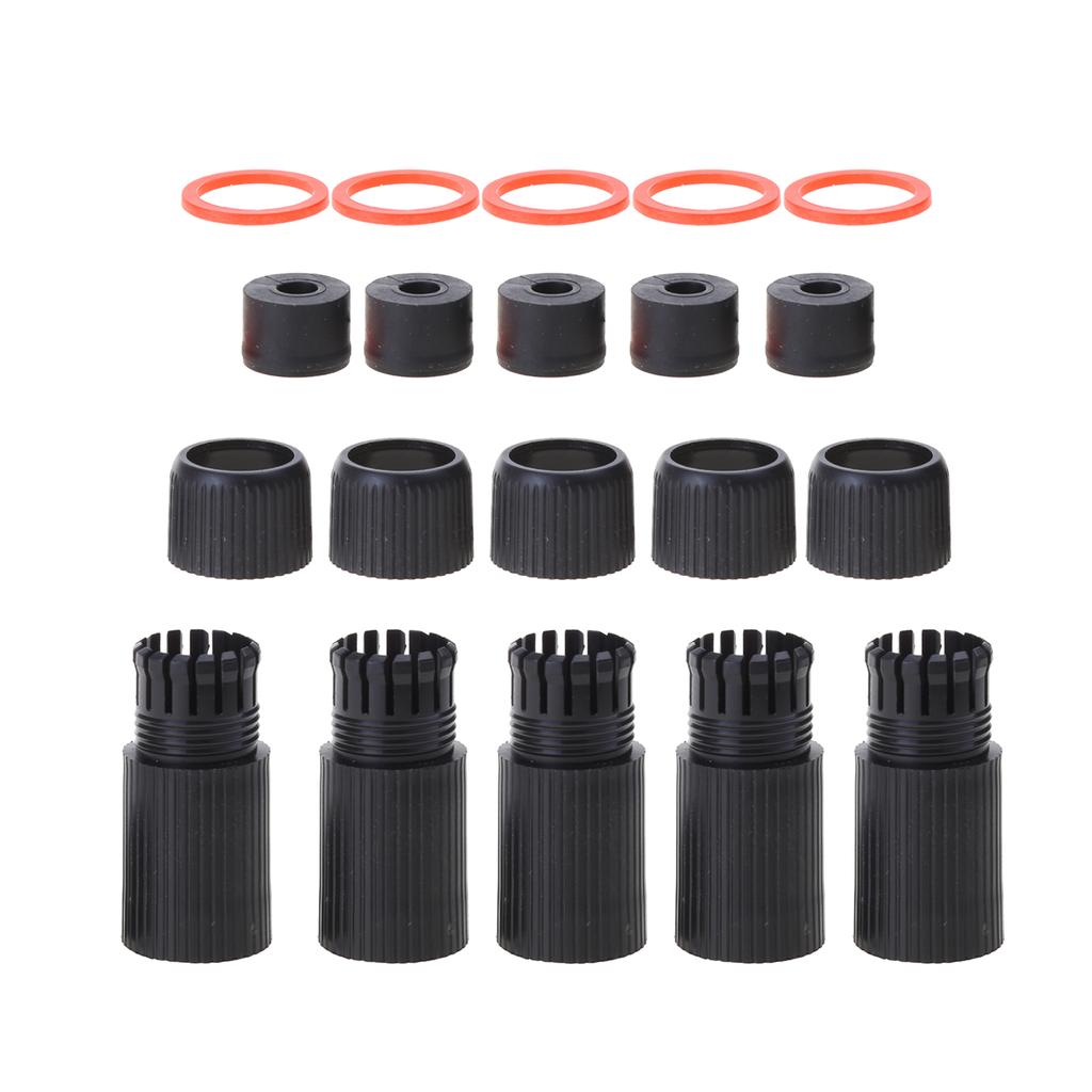 5PC RJ45 Couplers IP67 Ethernets Networks Cable Connectors Straight-through Header Broadband Networks Cable Extenders