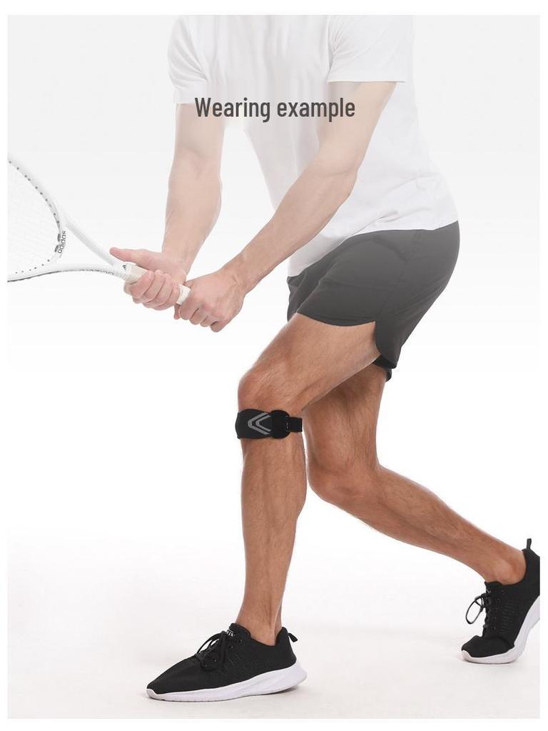 Cinturino di Supporto Rotuleo Traspirante Antiscivolo con Assorbimento degli Urti per la Protezione del Ginocchio nella Corsa e nel Fitness