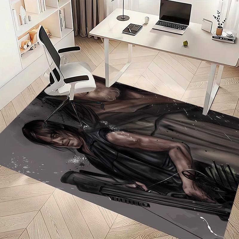 The Walking Dead Daryl Dixon3 Printed Absorbent Washable Carpet, Non-Slip Bathroom Mats, Kitchen Rugs, Yoga Mat,Living Room Entrance, Camping Picnic R