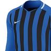 Nike Striped Print Crew Neck Long Sleeve Pullover T-Shirt American Retro Dopamine Men Tops Black Blue AO2455-463