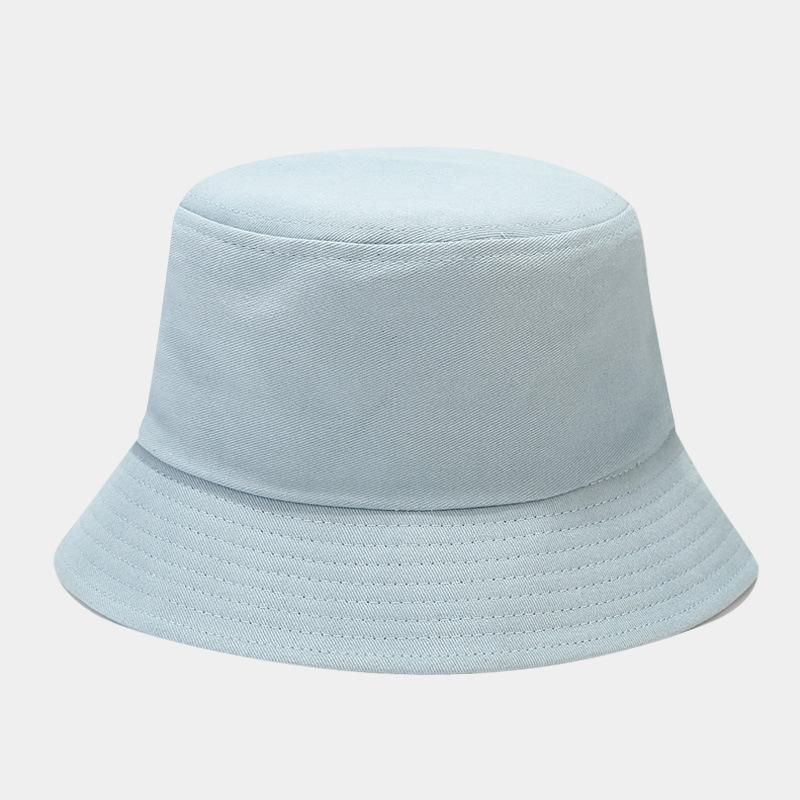 

Корейская версия Macaron Color Light Board Fisherman Hat для женщин Японская летняя студенческая парная шляпа от солнца Шляпа для бассейна M（56-58cm） морской синий