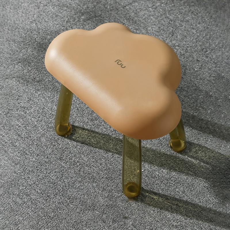 Cloud Light Luxury Chair Strong Load-bearing Capacity Wide Seating Area Hallway Ottoman Living Room Plastics Seat for Bedroom