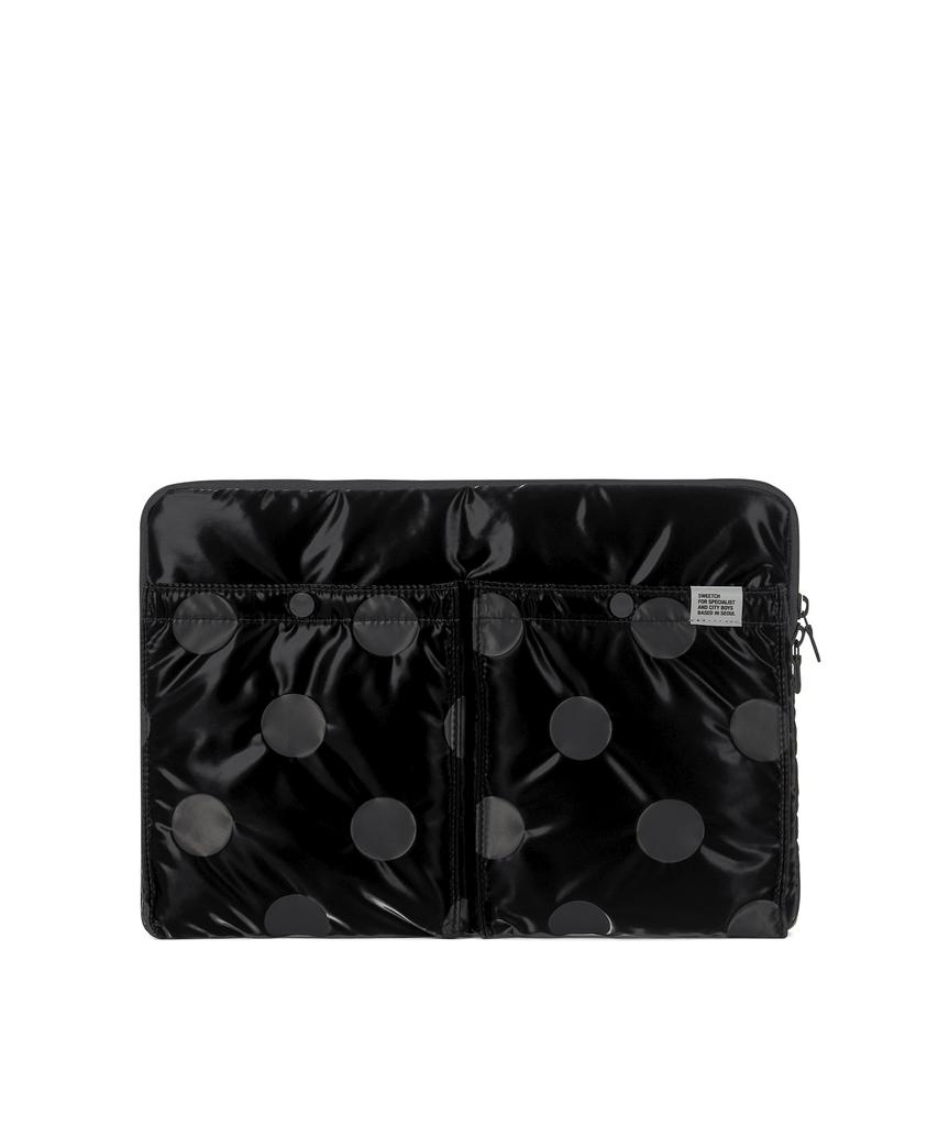 Sweetch City Boys Laptop Case Glossy Black Polka Dot