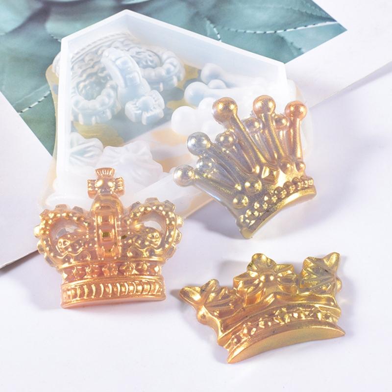 Various Flowers Shape Patch Ornaments Silicone Mold Epoxy Resin Casting Jewelry Tool Making Diy Craft Home Decorations