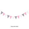 Easy To Install Installation of Garland for Quick Party Decorations Tough and Durable Cloth Banner Party Garland, Black and White