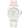 FILA Dream Castle Series Monet Green Watch Quartz Movement Silicone Strap Beige Dial Unisex Sports Jelly Watch Unisex watches 46FLM38-6568-003F