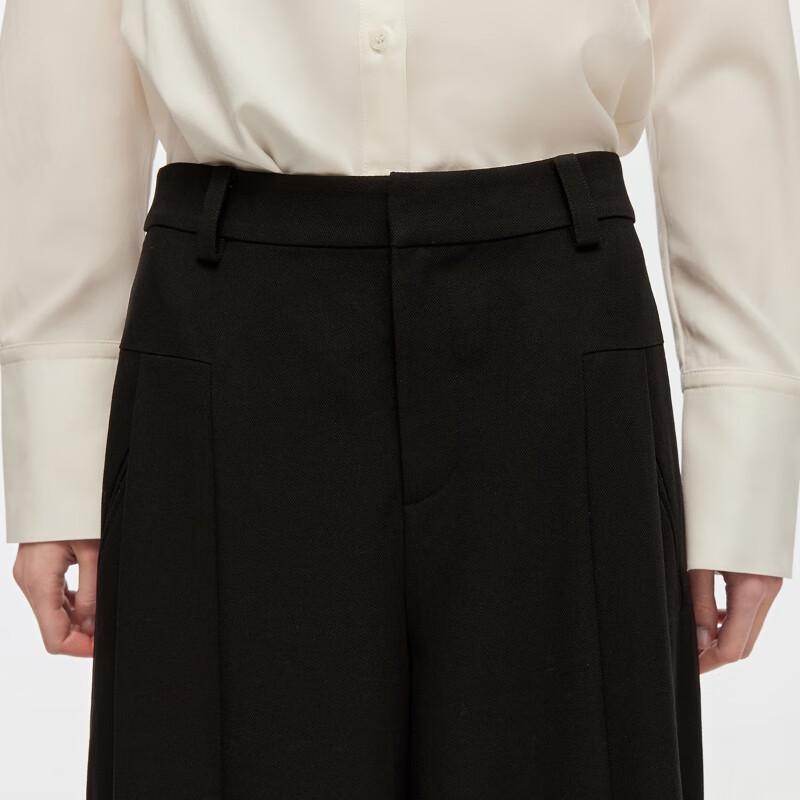 ONLY Women's 2025 Fall Pleated Loose Straight-Leg Casual Pants