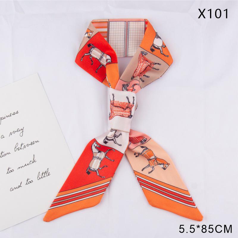 Versatile Vintage Silk Scarf: Hair Tie, Headband, Bag Accessory