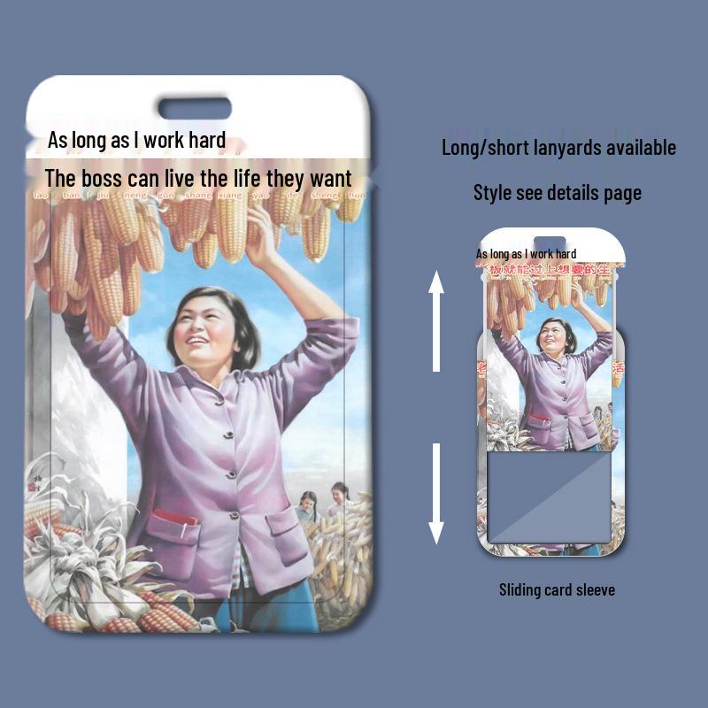 Card Holder for Student ID, Badge, or Work Permit - Compact Access and Name Badge Holder