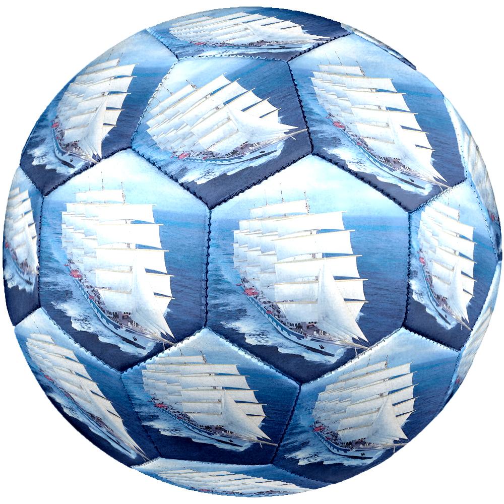 sailboat Theme Size 5 Soccer Ball, Suitable for Both Indoor and Outdoor Matches, a Gift Suitable for Everyone.