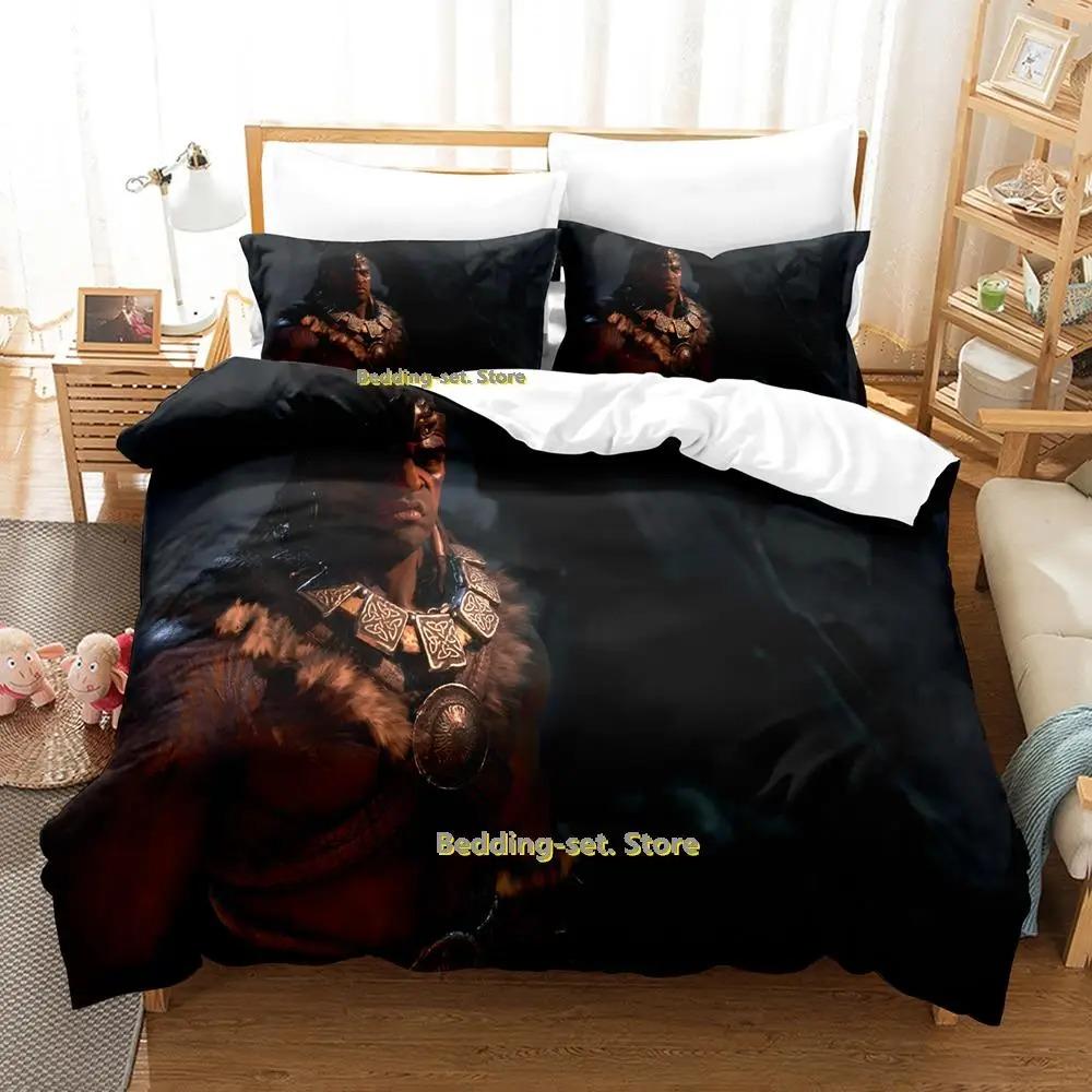 Nytt Diablo IV Sängklädesset Enkelt Twin Full Queen King Size Sängset Vuxen Barn Sovrum Påslakanset Anime parure de lit Säng