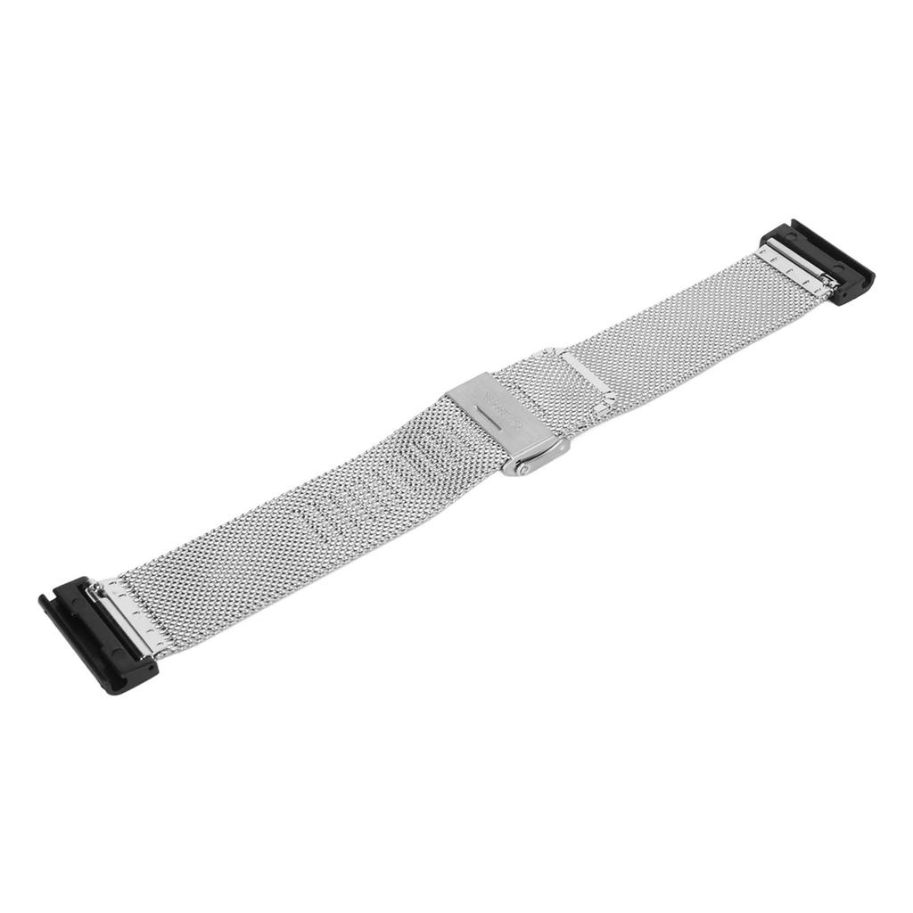 Stainless Steel Mesh Watch Strap Adjustable Quick Release Watch Band 26mm Fit for Garmin Fenix 7X 6X 5X Silver