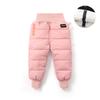 Winter Kids Trousers Baby Toddler Child Warm  Down Pants Soft Fashion Waterproof Outdoor Trousers Kids Clothing