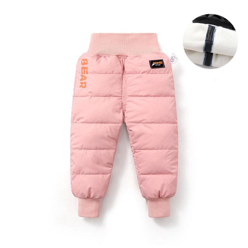 Winter Kids Trousers Baby Toddler Child Warm  Down Pants Soft Fashion Waterproof Outdoor Trousers Kids Clothing