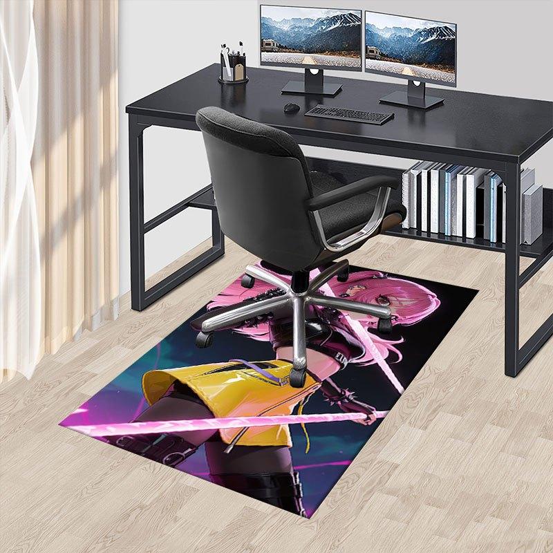 

Vivid Neon Pink Light Saber: The Ultimate Cyberpunk Accessory Offic Chair Mat, K-pop Theme Carpet, Non-slip, Soft and Durable Leisure Rug f 60cm by 90cm