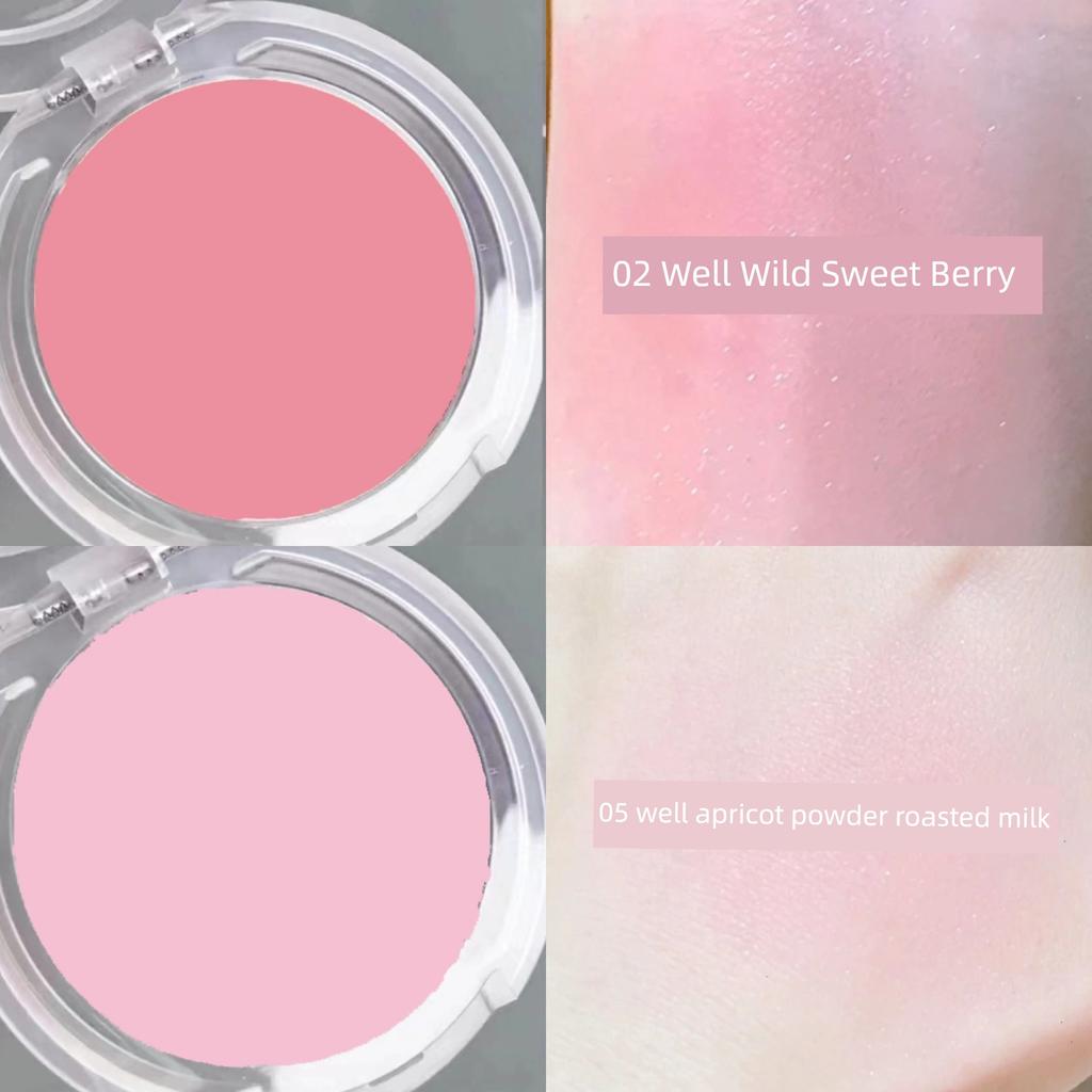 Monochrome Ice Cube Blush Red Female Chin Purple Shrink Expansion Color Apricot Brightening Highlight Repair Three-in-One Makeup Palette