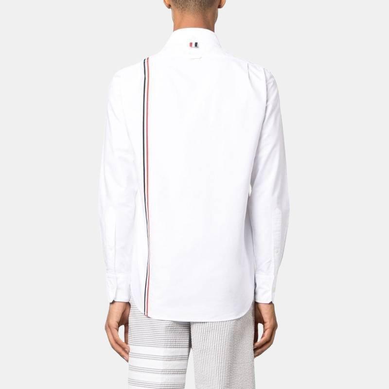 THOM BROWNE Rwb Striped Buttoned Shirt Men's MWL396A-F0313-100