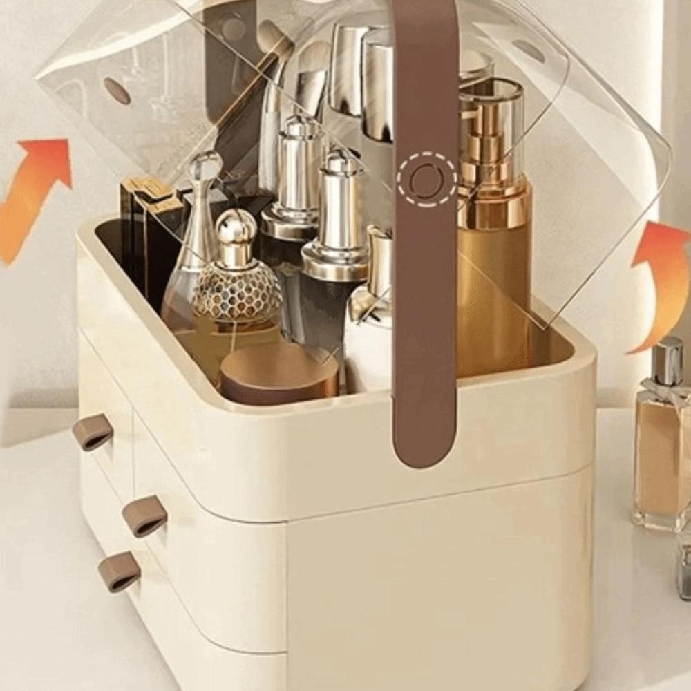 Multi-function Makeup Organizers Dustproof Large Makeup Box Cosmetics Storage Box Bathroom