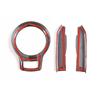 ABS Carbon Fiber For Subaru BRZ Toyota 86 2012-2020 Center Console Side Strip Gear Shift Panel Decor Cover Trim Frame Car