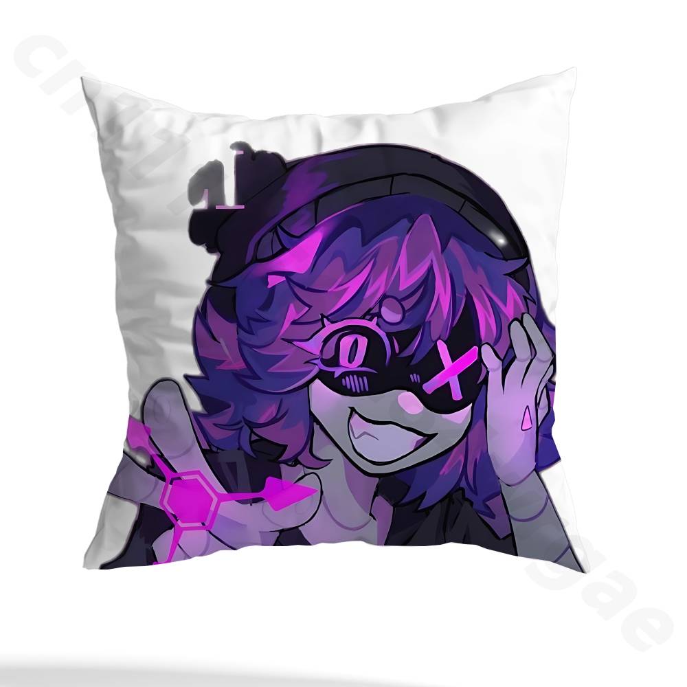 Cute Dog UZI Killers pillowcase casual style decoration, suitable for home decoration (excluding pillow core)