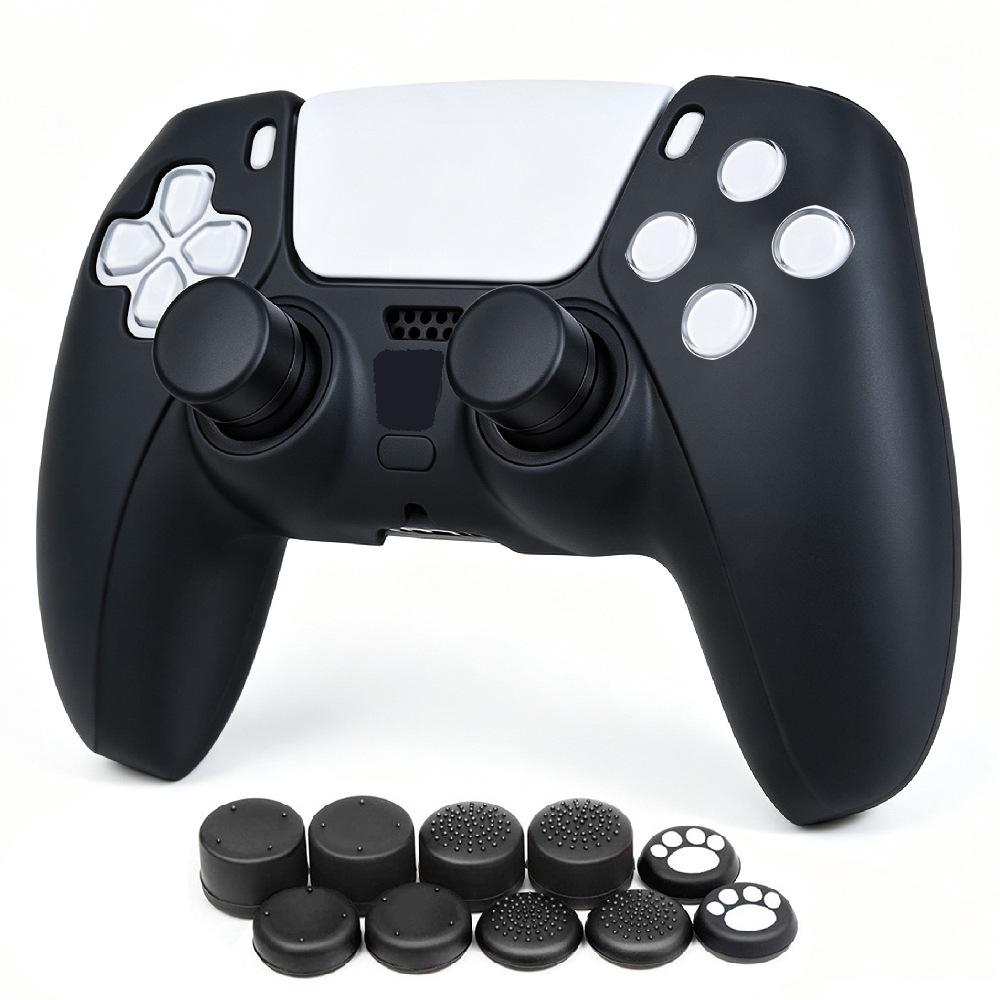 Housse en Silicone Antidérapante pour Manette PS5 avec Points d'Accroche – Accessoire de Jeu Protecteur.
