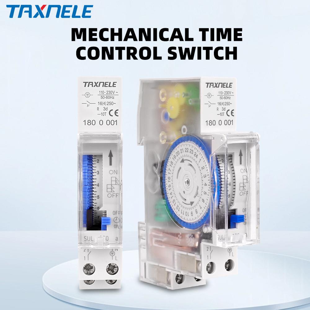 Mechanical 15 Minutes 24h Timer Digital Time Switch Relay SUL180a 16A 24 Hours Program Timer Analogue DIN Rail3