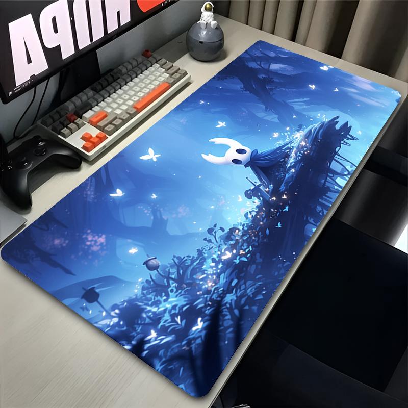 Tappetino Mouse Laptop Kawaii Accessori Gaming Mousepad Gioco per Computer Hollow Knight Tappeto Tastiera Ufficio PC Anime Tappetino Esteso per Scrivania