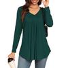 Women's T Shirt Tee  Long Sleeve Daily Weekend Fashion Basic V- Neck Regular Top