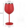 Stainless Steel Wine Glass Goblet Rose Gold Silver Gold Metal Cup Durable Wine & Champagne Glass for Party Bar Gift