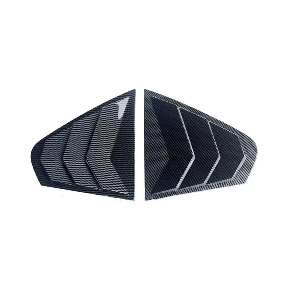 For Volkswagen Jetta MK6 2012 2013-2018 ABS Plastic Rear Window Quarter Louver Cover Side Vent Trim Car Adhesive Accessories
