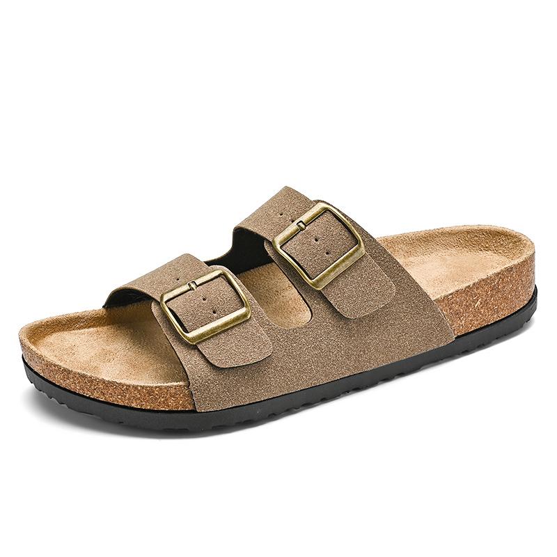 Fashion New Leather Men Sandals Summer Men's Sandals Women Slippers Outdoor Beach Lightweight Zapatos Hombre Durable Non-Slip Footwears