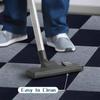 10pcs 30x30cm Easy-to-Install Self-Adhesive Striped Carpet For Office, Living Room, and Bedroom Mats With Aluminum Foil Bottom -