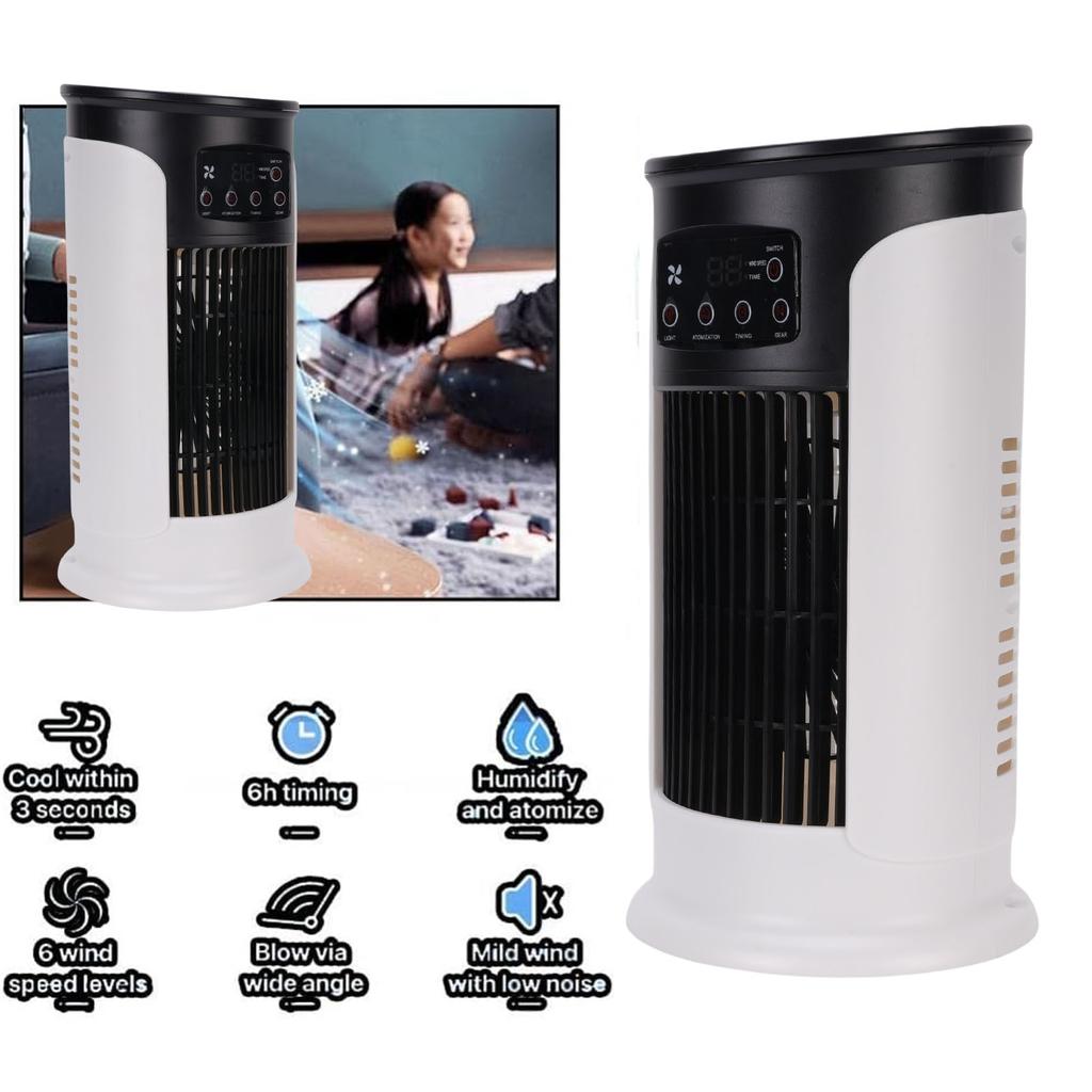 3 in 1 Evaporative Air Cooler USB Portable Air Conditioner 300ml Quiet Personal Cooling Fan Water Tank  with Timer for Home