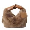 High-End Fairy Plush Winter Pleated Handbag 2023 - Women's Shoulder & Crossbody Bag