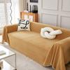 Solid Chenille Sofa Throw Cover Modern Minimalist Slipcover 3-Seater Cushion Protector