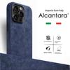 Real for Alcantara with Magsafe Case for IPhone 16 17 Pro Max 15 14 Luxury Magnetic Supercar Interior Leather Magnet Phone Cape