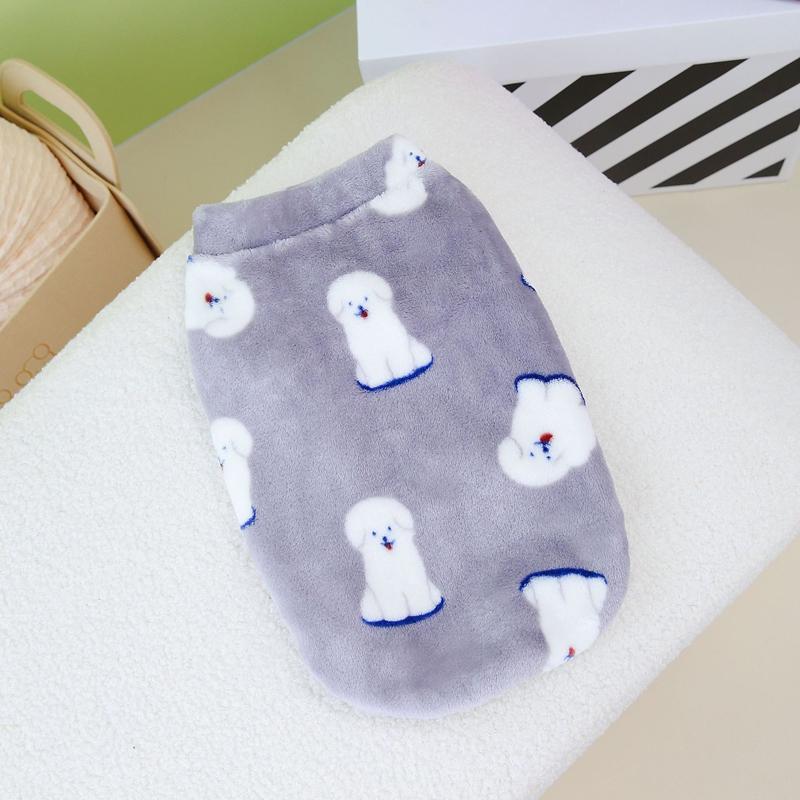 S-4XL Winter Dogs Clothes Soft Flannel Dog Warm Pajamas Vest for Corgi Dachshund Coat Small Medium Dogs French Bulldog Outfit