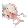 Hochzeitssträuße für Braut Weiches Band Brautjungfer Braut hält Blumen Künstliche Rose für